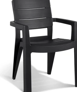 Allibert Stapelstuhl Ibiza schwarz