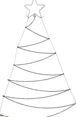 Ambiance LED Lichterbaum met Stern 125 LEDs warmweiß H 110 cm