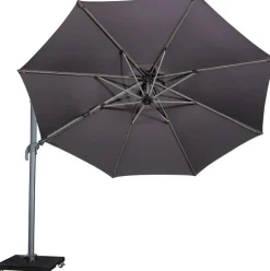 Ampelschirm Merida anthrazit UPF 30+ D 350 cm