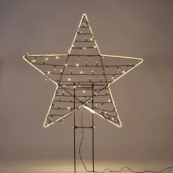 Anna's Collection Gartenstecker Stern mit Beleuchtung 80 cm