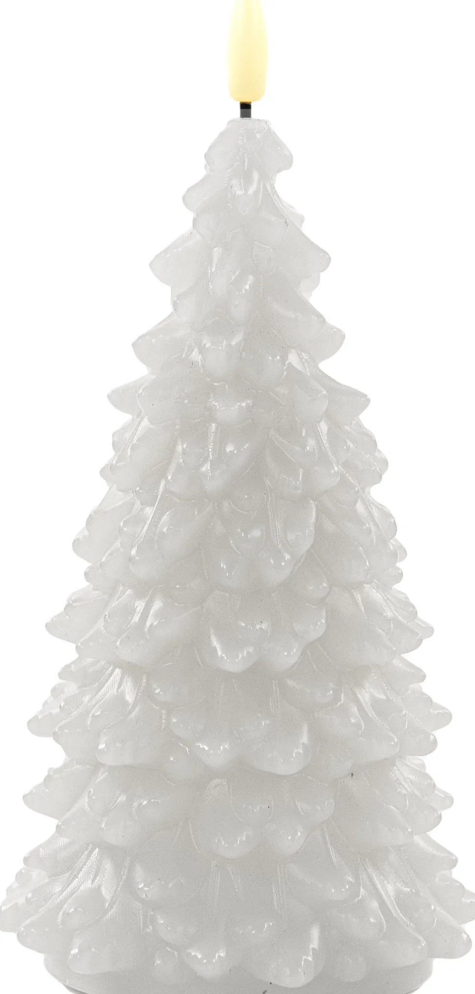 Anna's Collection LED Kerze Sito weiß D 9,5 H 20 cm