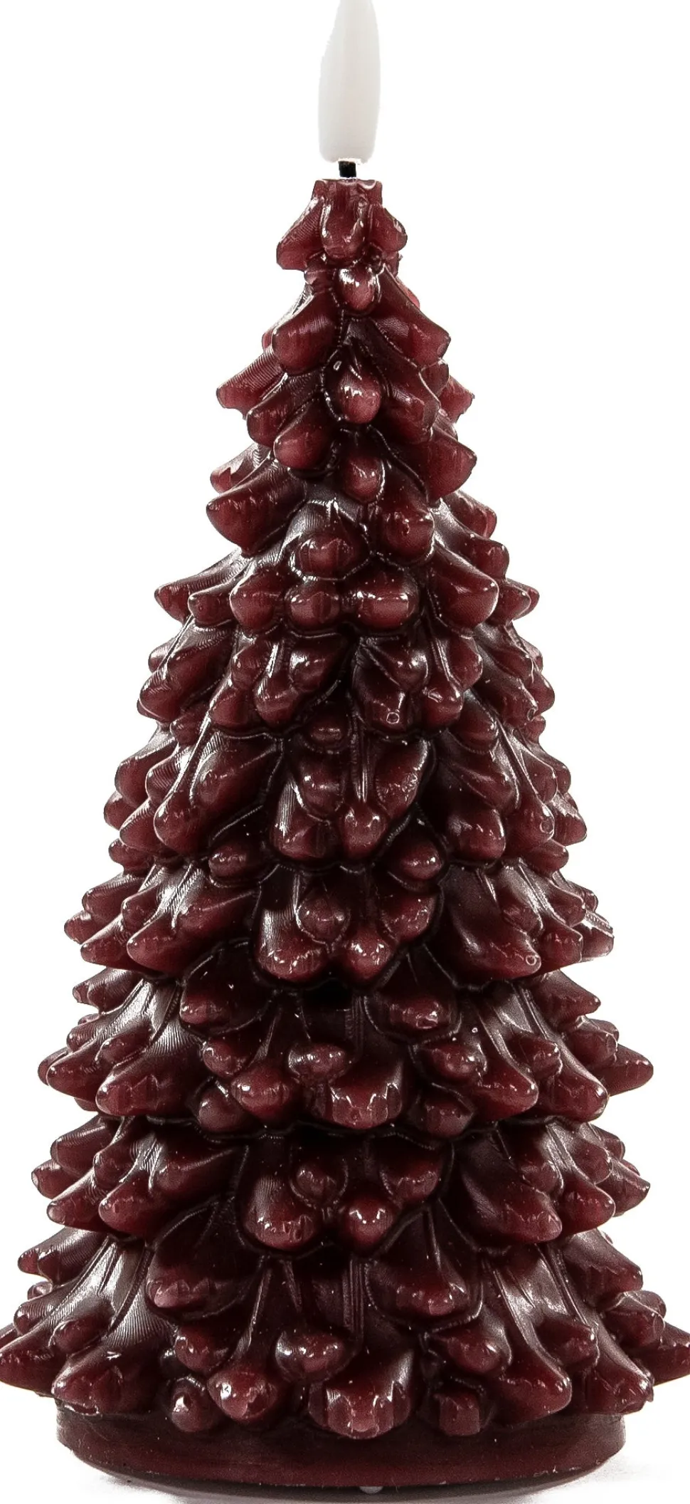 Anna's Collection LED Kerze Sito bordeaux D 9,5 H 20 cm