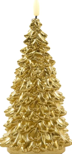 Anna's Collection LED Kerze Sito gold D 9,5 H 20 cm