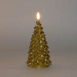 Anna's Collection LED Kerze Sito gold D 9,5 H 20 cm