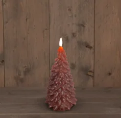 Anna's Collection LED Kerze Sito rosa D 9,5 H 20 cm