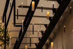 Anna's Collection LED Stabkerze schwebend weiß D 2 H 15 cm 10 St.