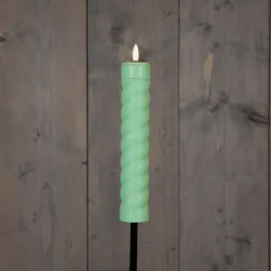 Anna's Collection Solarfackel Swirl grün D 4 H 97 cm