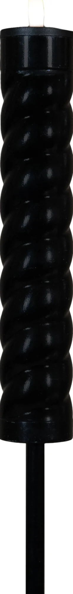 Anna's Collection Solarfackel Swirl schwarz D 4 H 97 cm