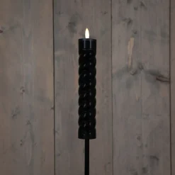 Anna's Collection Solarfackel Swirl schwarz D 4 H 97 cm