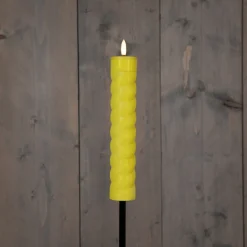 Anna's Collection Solarfackel Swirl gelb D 4 H 97 cm