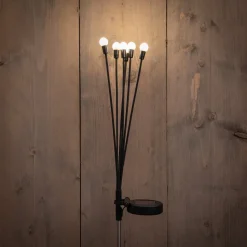 Anna's Collection Solarstecker Fireflies schwarz 6,5 x 5 x 38,5 cm warm weiß