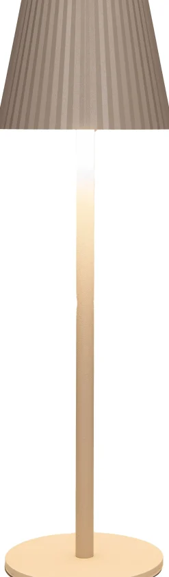 Anna's Collection Tischlampe Ribbel braun D 11 H 36 cm