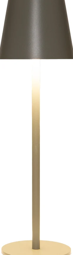 Anna's Collection Tischlampe Mat grün D 11 H 36 cm