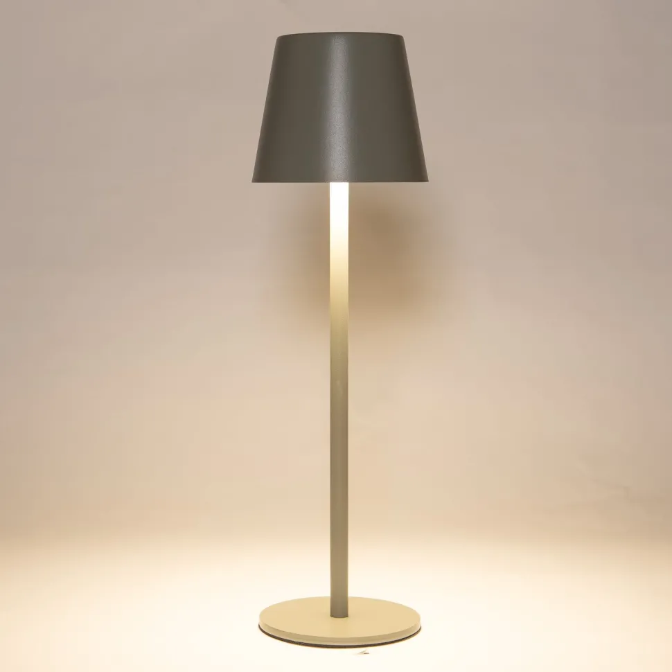 Anna's Collection Tischlampe Mat grün D 11 H 36 cm