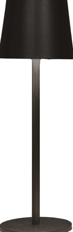 Anna's Collection Tischlampe Mat schwarz D 11 H 36 cm