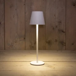 Anna's Collection Tischlampe Mat weiß D 11 H 36 cm