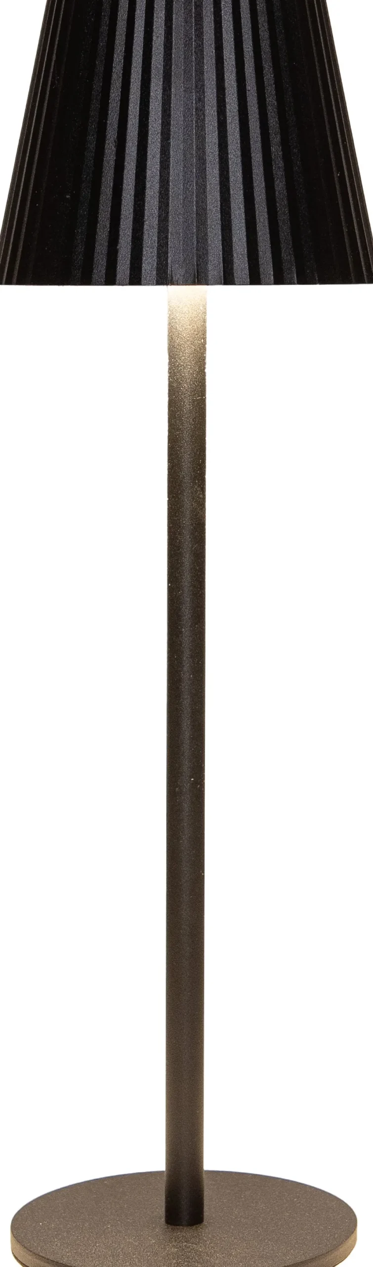 Anna's Collection Tischlampe Ribbel schwarz D 11 H 36 cm