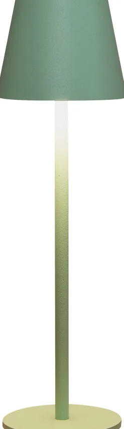 Anna's Collection Tischlampe Mat jade grün D 9 H 27 cm