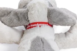 Beeztees Hundespielzeug XXL Stofftier Ties weiß 48 x 46 x 11 cm