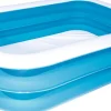 Bestway Planschbecken für Kinder rechteckig blau 211 x 132 x 46 cm 6+