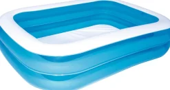 Bestway Planschbecken für Kinder rechteckig blau 211 x 132 x 46 cm 6+