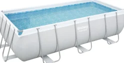 Bestway Stahlrahmen-Pool Power Steel rechteckig 404 x 201 x 100 cm