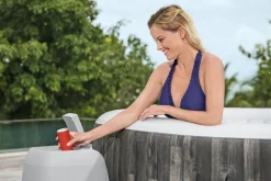 Bestway Whirlpool aufblasbar Lay-Z-Spa Bahama rund braun D 180 H 66 cm