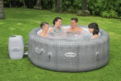 Bestway Whirlpool aufblasbar Lay-Z-Spa Honolulu rund grau D 196 H 71 cm