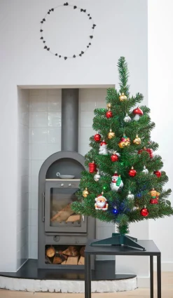 Black Box Künstlicher Weihnachtsbaum D 50 cm H 90 cm mit 30 LEDs warmweiß
