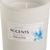 Bolsius Duftkerze Accents Pure Winter weiß 33 Std.D 8 H 10 cm