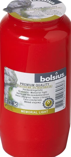 Bolsius Grablicht Nr. 7 rot