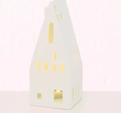 Boltze Häuschen Hygga LED weiß 8 x 8 x 19 cm