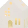 Boltze Häuschen Hygga LED weiß 10 x 7,5 x 14 cm