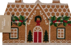 Boltze Kokosmatte Julehus braun 60 x 40 x 1,2 cm