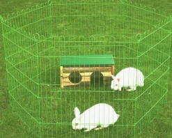 Boon Kaninchengehege 6 Panele grün 60 x 67 cm