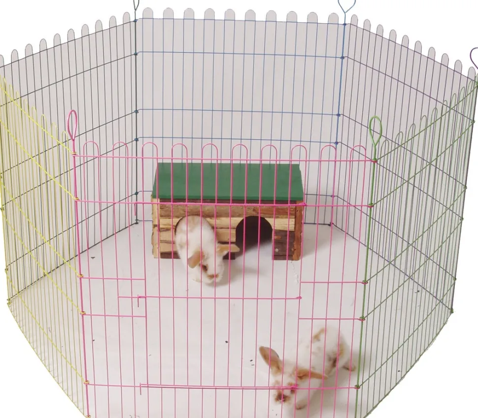 Boon Kaninchengehege 6 Panele multi 60 x 67 cm