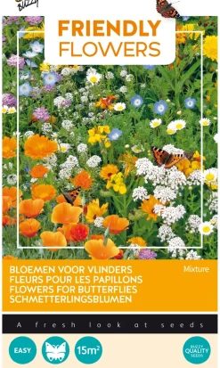 Buzzy® Friendly Flowers Blumen für Schmetterlinge Samen-Mischung für 15 m²
