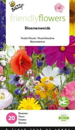 Buzzy® Friendly Flowers Blumenwiese Samen-Mischung für 15 m²