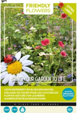 Buzzy® Friendly Flowers Blumensamen-Mischung für Marienkäfer 50 m²