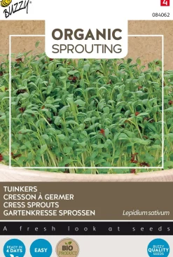 Buzzy® Gartenkresse (Lepidium sativum) Organic Sprouting (BIO) Samen