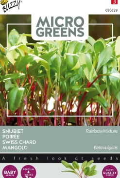 Buzzy® Microgreens Mangold Sprossen (Beta vulgaris) Sprossen (BIO) Samen