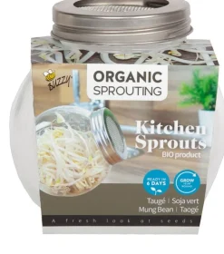 Buzzy® Mungbohnen Sprossen (Vigna radiata) Organic Sprouting Kresse-Anzuchtset