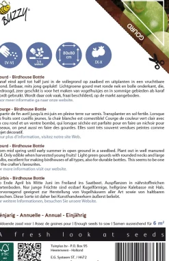 Buzzy® Ornamental Kürbis (Lagenaria siceraria 'Birdhouse Bottle') Samen