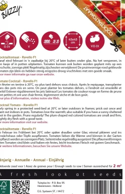 Buzzy® Pomodori Cocktailtomate (Solanum lycopersicum 'Ravello F1') Samen