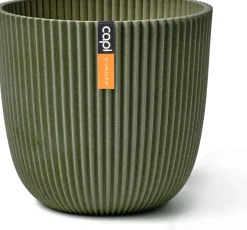Capi Europe Blumentopf Groove grün D 13 H 12 cm