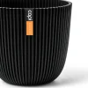 Capi Europe Blumentopf Groove schwarz D 16,5 H 15 cm