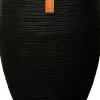 Capi Nature Rib Pflanzkübel hoch D 45 H 72 cm schwarz