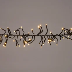 Cluster-Lichterkette Flash 2,4 m mit 384 LED Lämpchen warmweiß