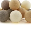 Cotton Ball Lights Lichterkette Bonbon Starterset braun 7,4 m mit 20 Lampen