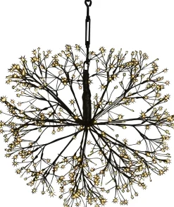 Countryfield Hängelampe Lichtkaskade Apollo schwarz mit 576 LEDs warmweiss D 40 cm